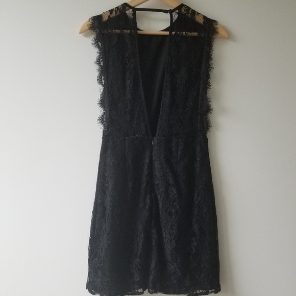 Free People Mini Black Lace Dress XS - Picture 2 of 2